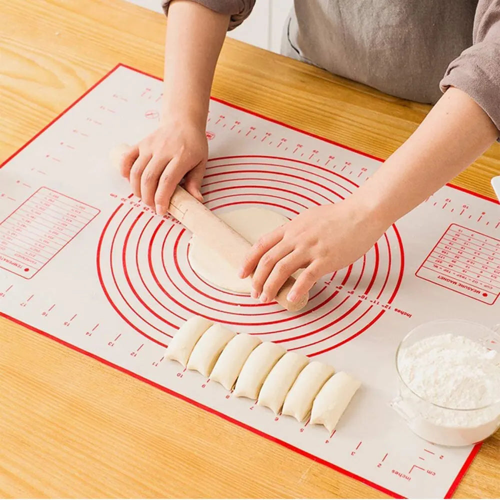 Non-slip pastry mat
Silicone baking mat
Pastry rolling mat
Baking mat with measurements
Non-stick silicone mat
Kitchen baking accessory
Dough rolling mat
Pastry prep mat
Reusable baking mat
Silicone kitchen mat
Cooking and baking tool
Professional baking mat
Cake and pastry mat
Easy-clean baking mat
Home baking essentials
