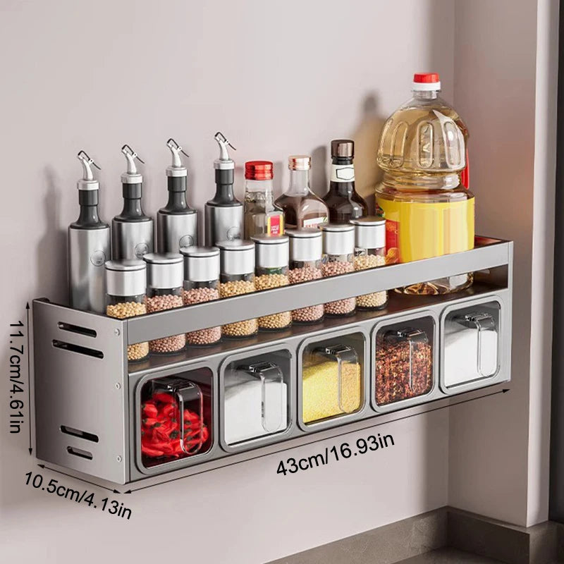 Stainless steel spice rack

Wall-mounted spice rack

Kitchen spice organizer

Spice storage rack

Wall spice holder

Kitchen wall organizer

Durable spice rack

Space-saving kitchen rack

Modern kitchen organizer

Easy-install spice rack

Home kitchen storage

Metal spice rack

Cooking ingredient organizer

Pantry wall rack

Kitchen organization accessory