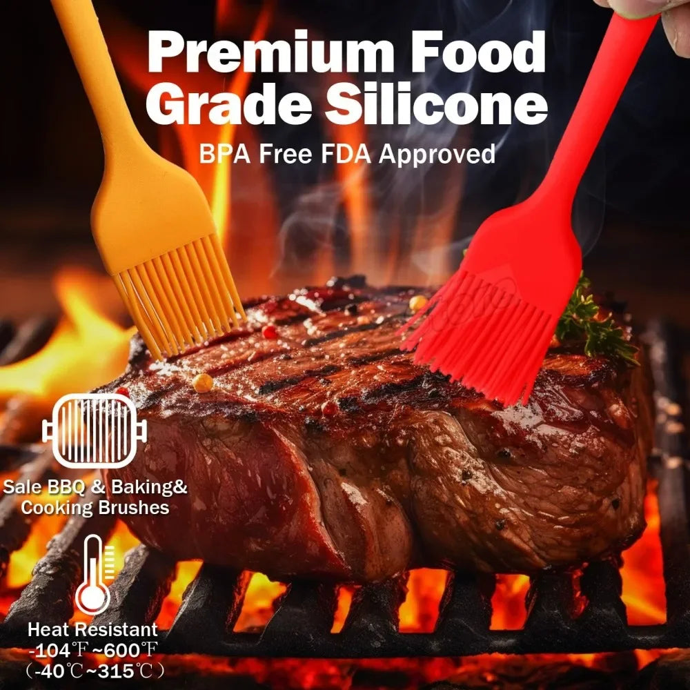 Silicone Basting & Pastry Brush  For Butter, Sauce & BBQ