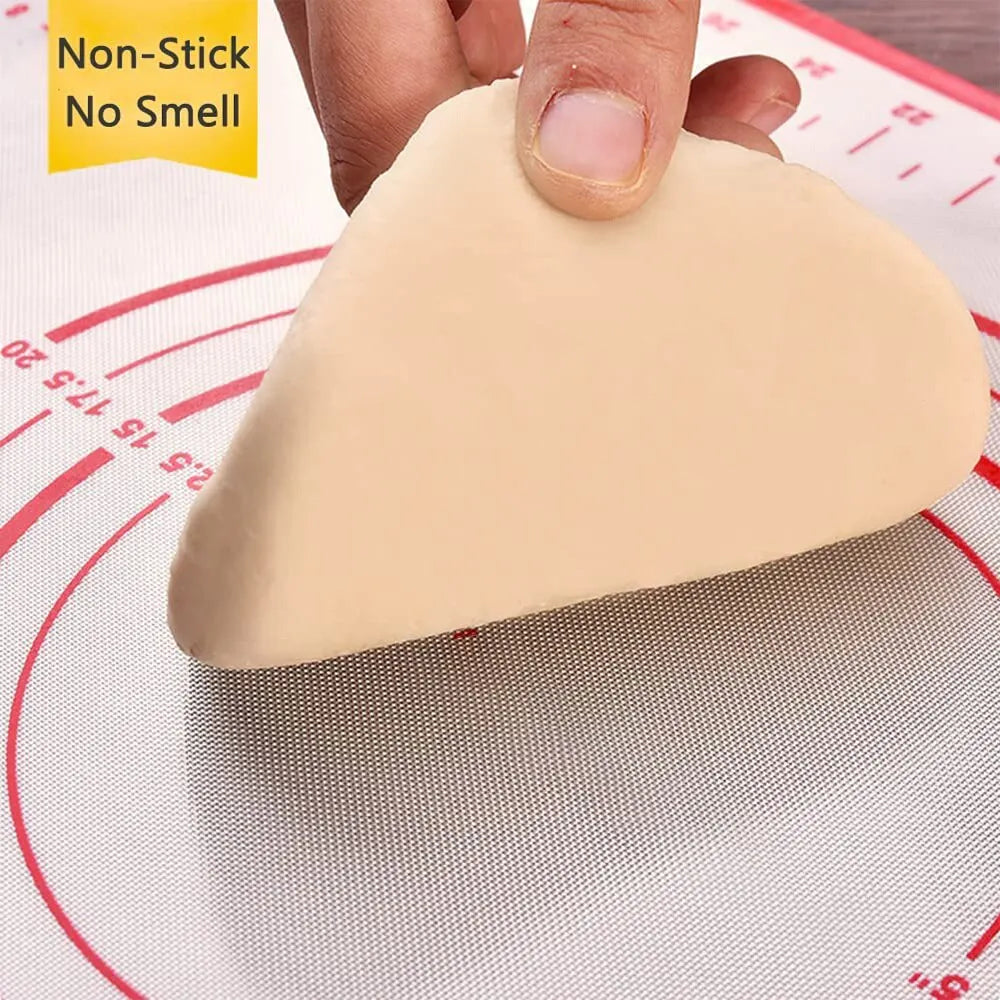 Non-slip pastry mat

Silicone baking mat

Pastry rolling mat

Baking mat with measurements

Non-stick silicone mat

Kitchen baking accessory

Dough rolling mat

Pastry prep mat

Reusable baking mat

Silicone kitchen mat

Cooking and baking tool

Professional baking mat

Cake and pastry mat

Easy-clean baking mat

Home baking essentials
